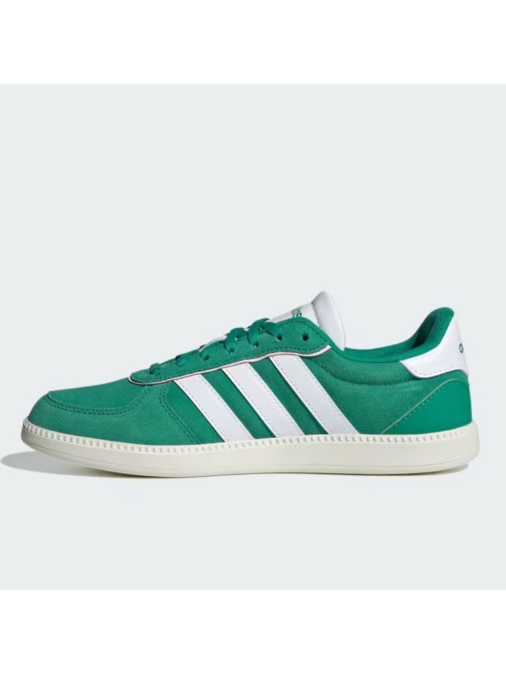 Adidas Women's Breaknet Sleek Shoes Court Green / White / Clear Pink Sz 9 - Picture 5 of 7